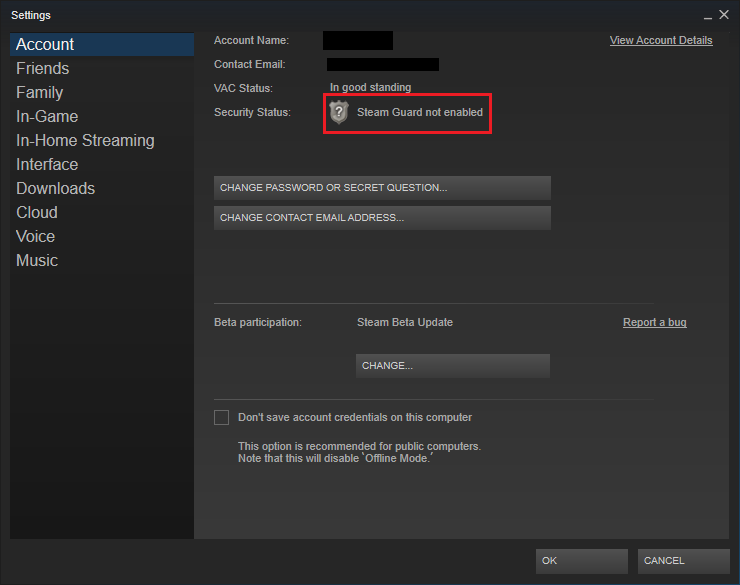 《绝地求生》为什么 Steam 令牌的按钮消失的同时，Steam 会提示“Steam 令牌未启用”？