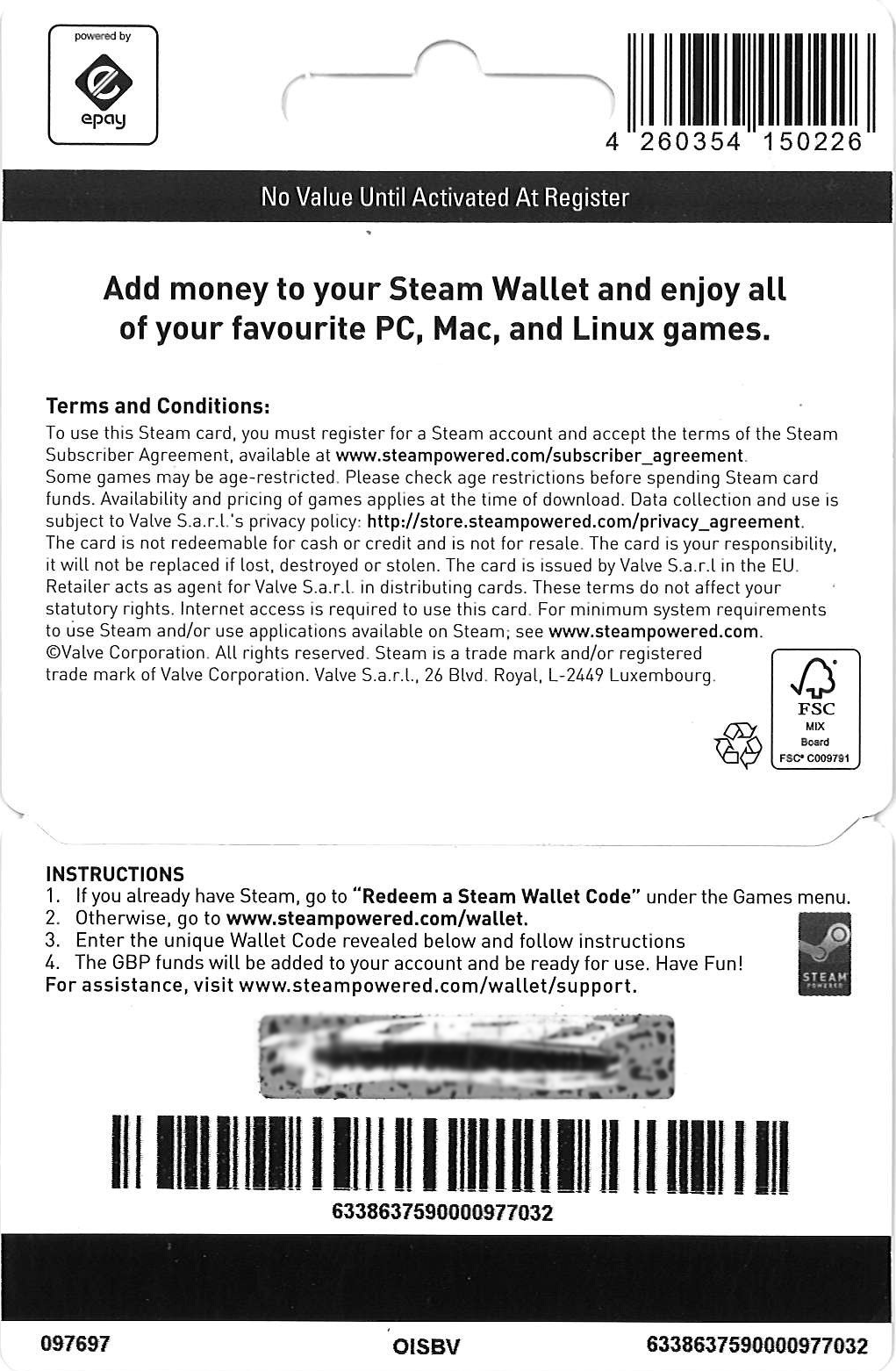 Steam Support :: How to Send Wallet Codes For Steam Support